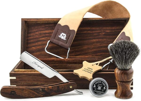 Deluxe Wooden Shaving Kit for Men